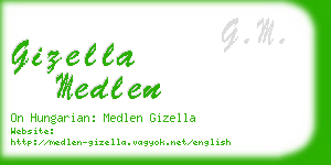 gizella medlen business card